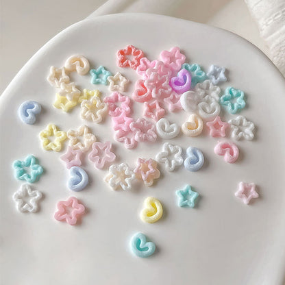 Farbige Gemischte Nagelkunst Charms