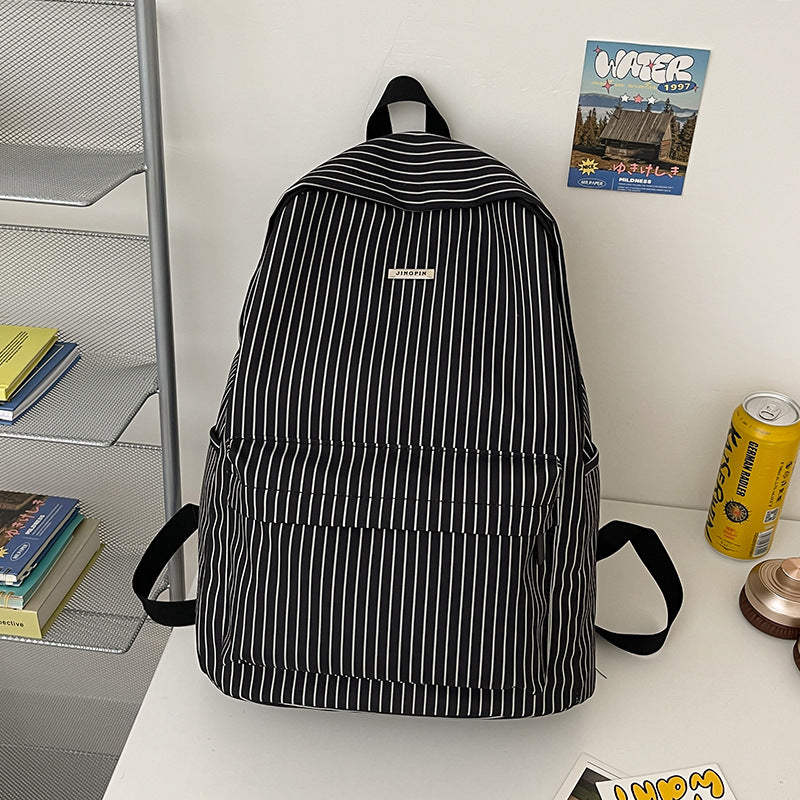 Stylische Gestreifte Rucksack