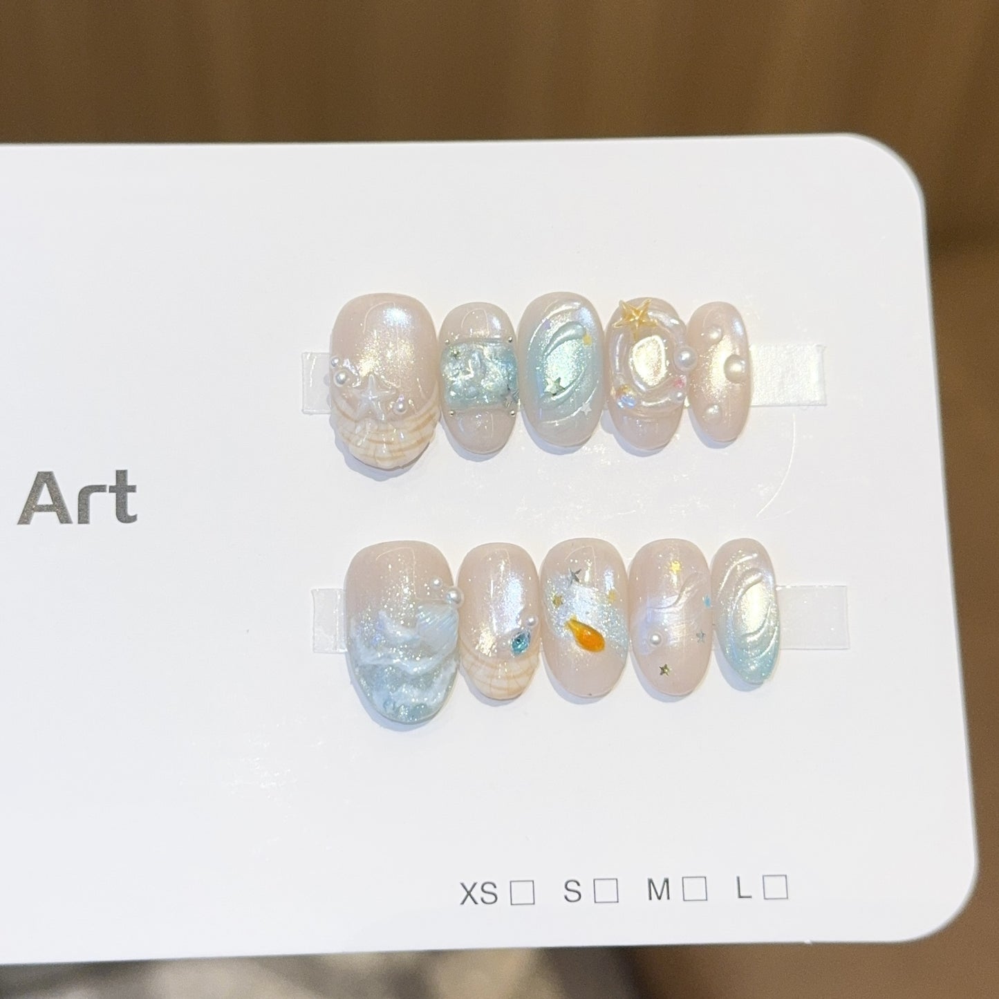 Kunstnagel Set mit Maritimem Design Brehn
