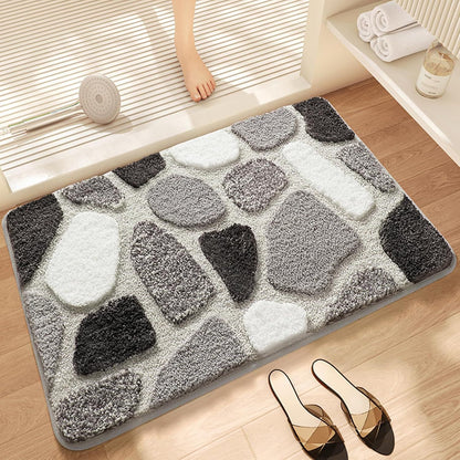 Strukturierter Stein Design Badematte