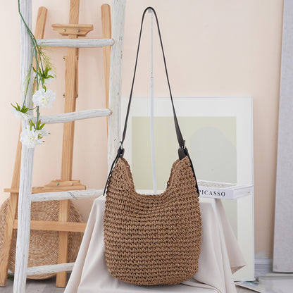 Handgefertigte Strohtasche Brehn