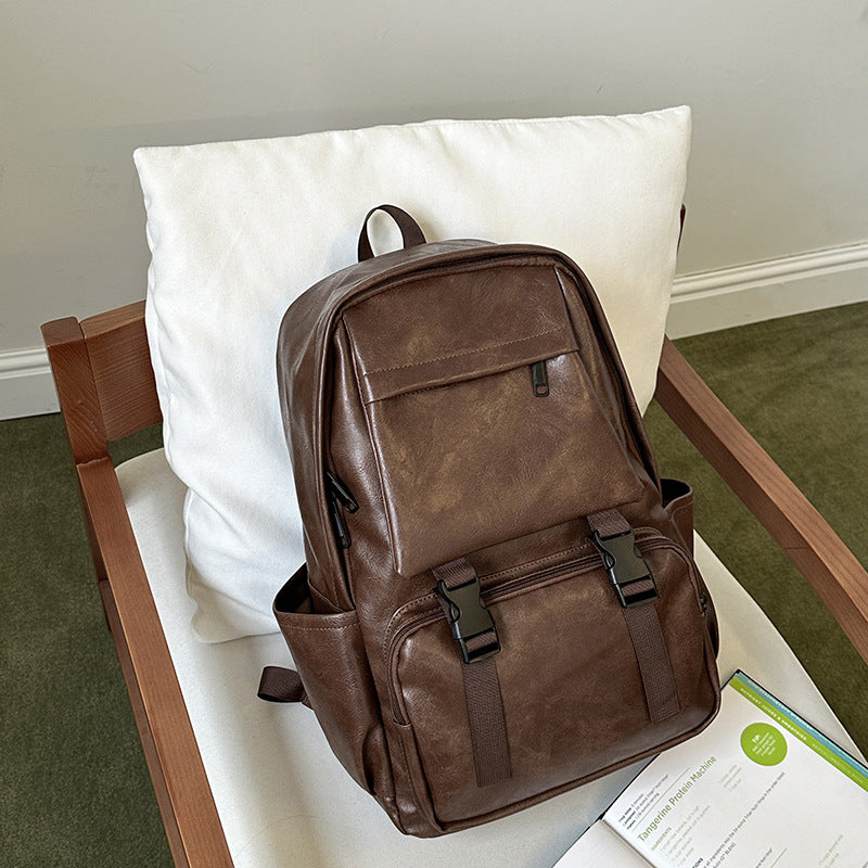 Vintage-Style Leder Rucksack Brehn
