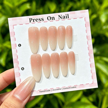 Anpassbare Ombre Press-On Nägel
