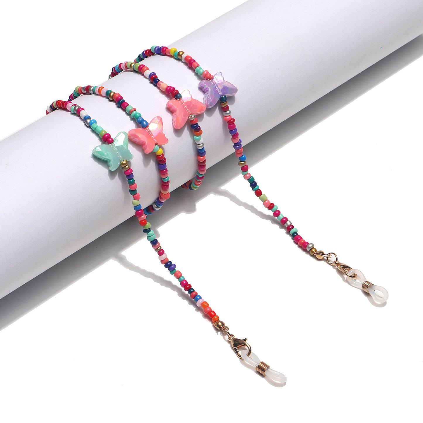 Bunter floraler Perlen-Brillenhalter Brehn