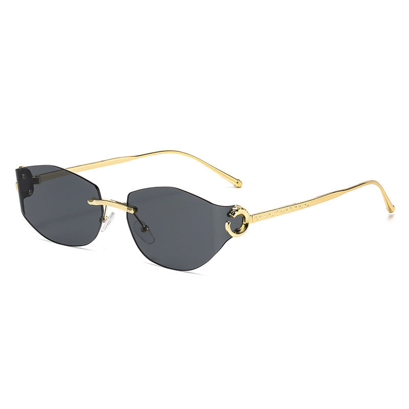 Damen modische Sonnenbrille mit innovativem Schecken-Design Brehn