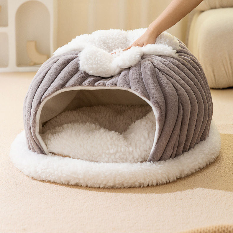 Gemütliches Plüsch-Hundebett