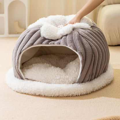 Gemütliches Plüsch-Hundebett
