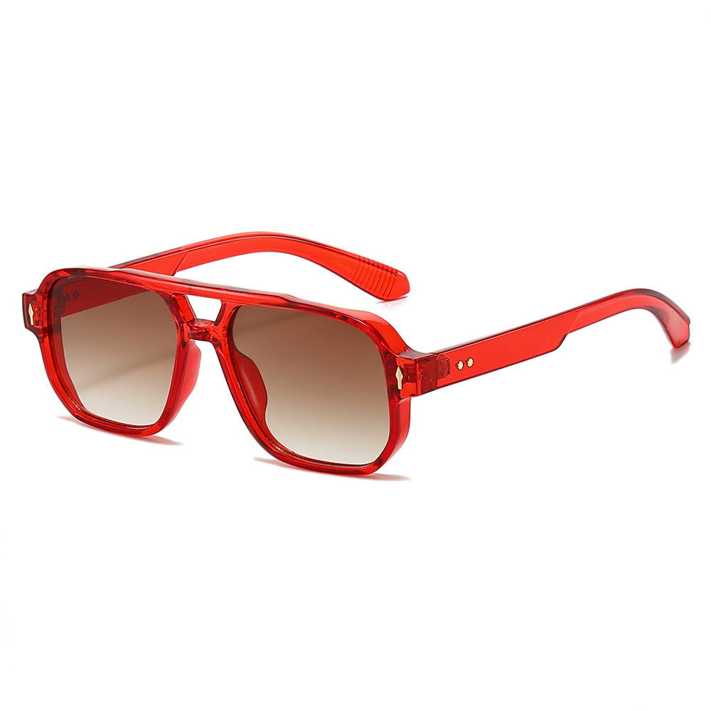 Oversized geometrische Sonnenbrille mit verbesserter UV-Schutz Brehn