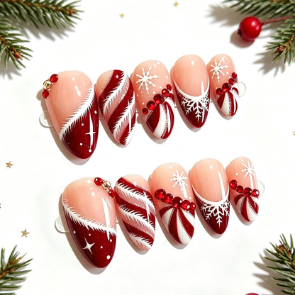Premium dekorative Press-On Nagelset