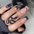 Künstlerisches Glitter-Gradient-Press-On-Nagelset Brehn
