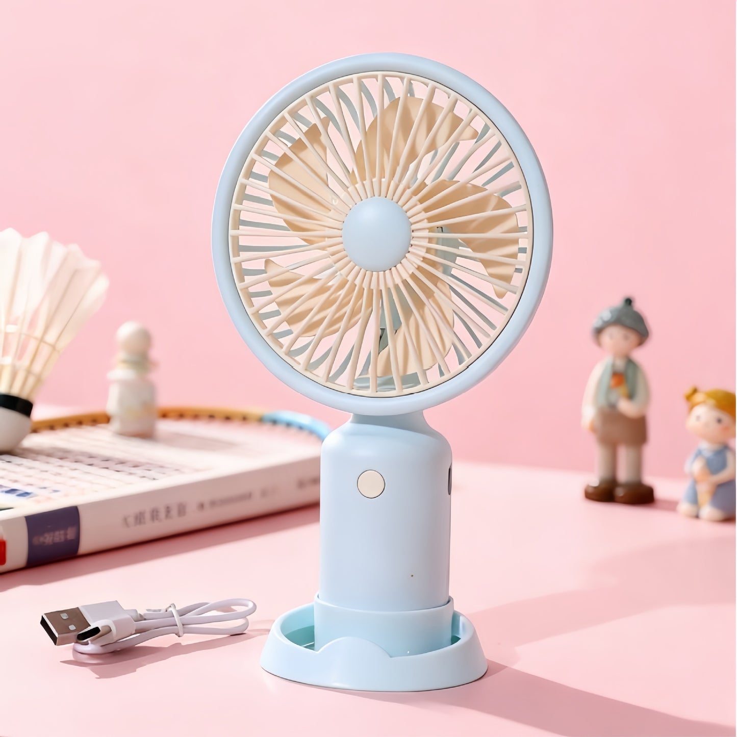 Damen tragbarer USB Mini-Ventilator mit einstellbarer Geschwindigkeitskontrolle Brehn