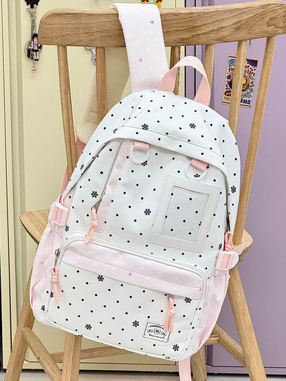 Lässiger Schneeflocken-Print-Rucksack Brehn