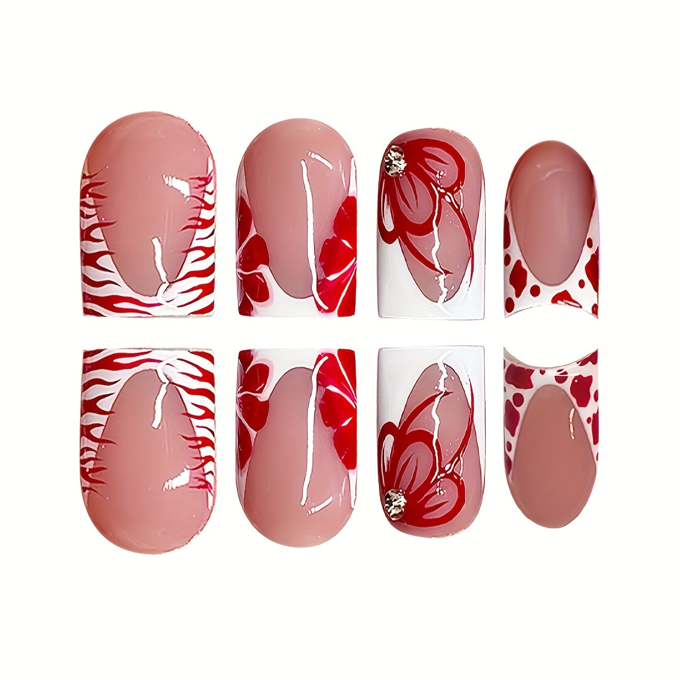Elegantes Floral-Nageldesign Brehn