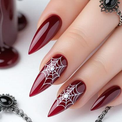 Halloween-Themen Stiletto Nagelkunst Extensions Brehn