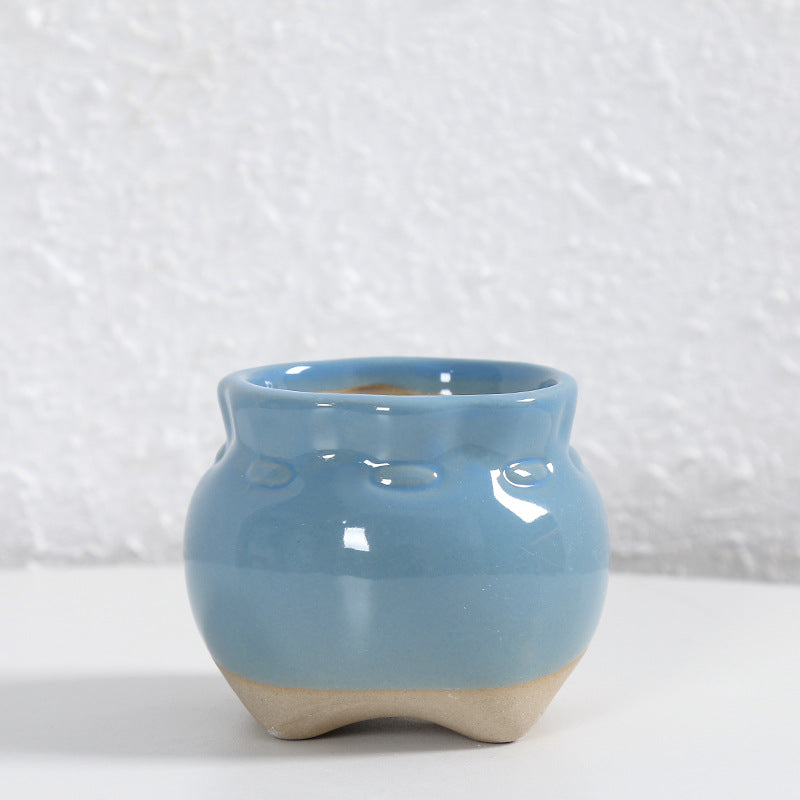 Zeitgenössische Kurvenkeramische Vase Brehn