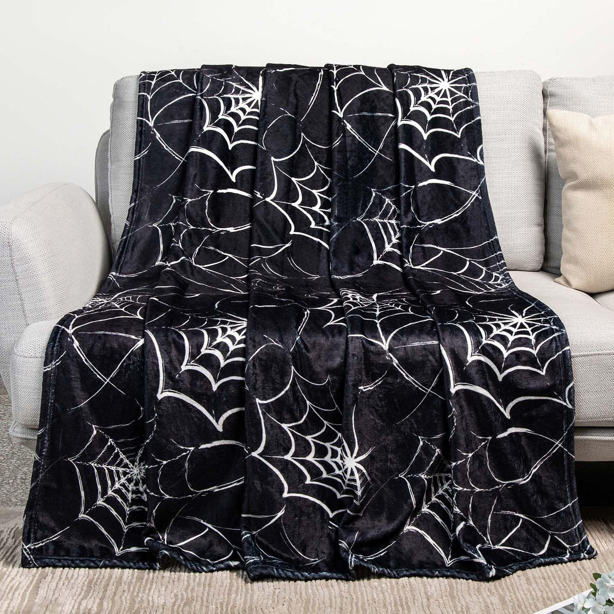 Künstlerisch von Schmetterlingen inspirierte Fleecedecke