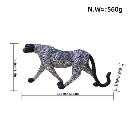 Künstlerische Dekorative Wildkatze Skulptur Brehn
