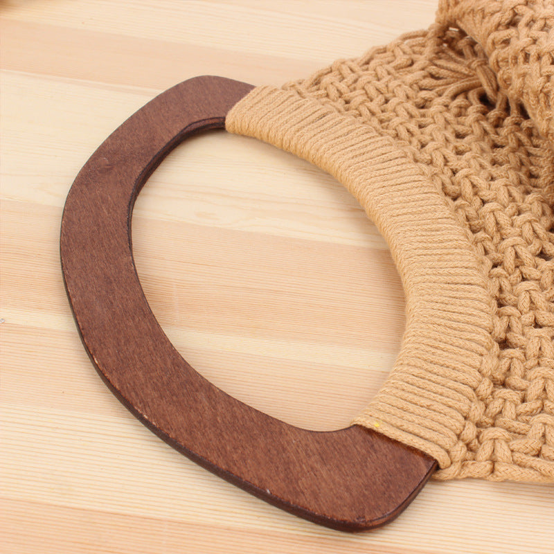 Handtasche Aus Handgefertigtem Makramee Brehn