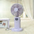 Damen tragbarer USB Tischventilator mit LED-Display und flexibler Geschwindigkeit Brehn