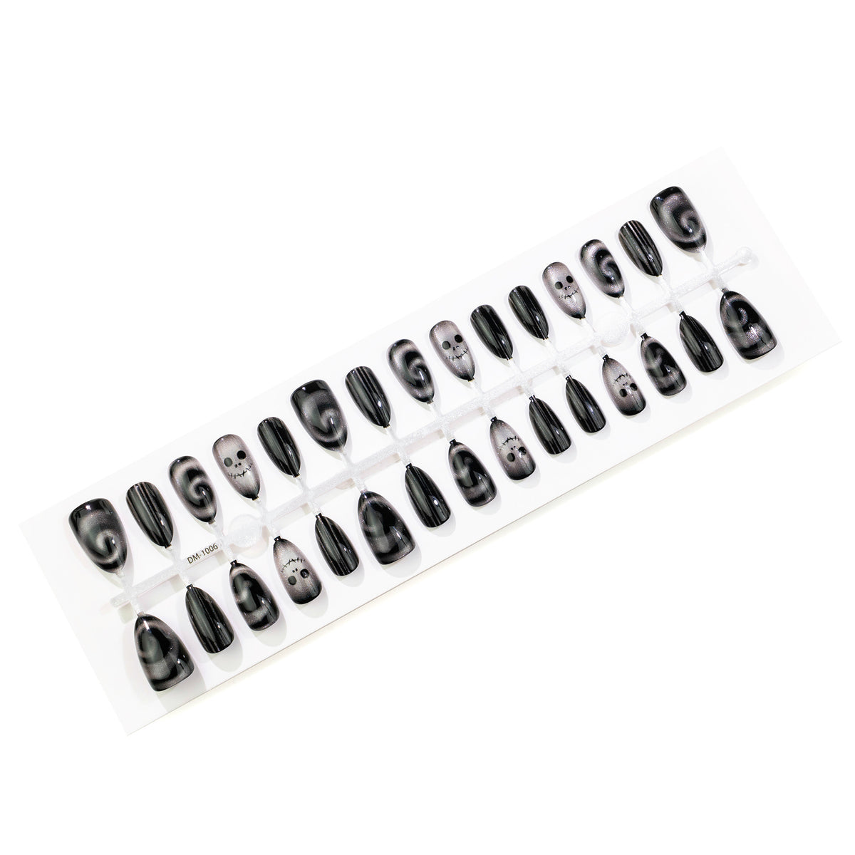 Kreatives Halloween-Themen Press-On Nagelkunstset Brehn