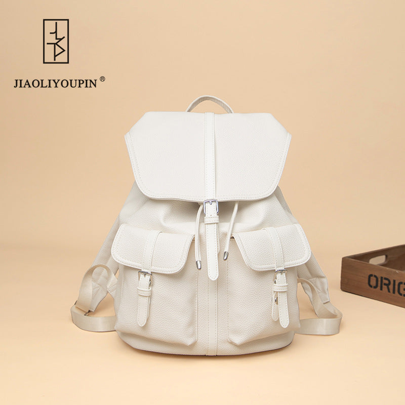Premium Leder Laptop Rucksack