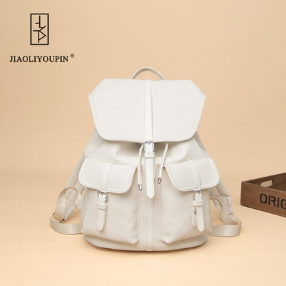 Premium Leder Laptop Rucksack