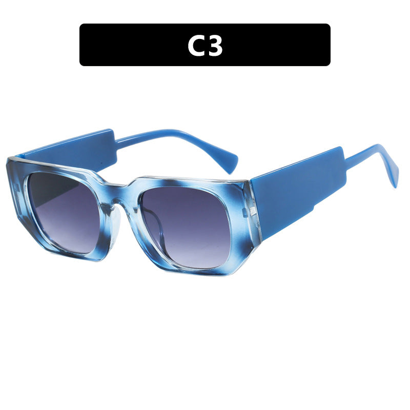 Damen oversized Sonnenbrille mit geometrischem Rahmen und UV-Schutz Brehn