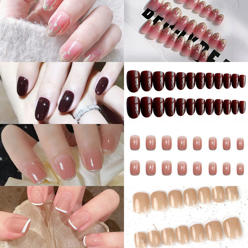 Elegante glänzende Press-On-Nagelspitzen Brehn