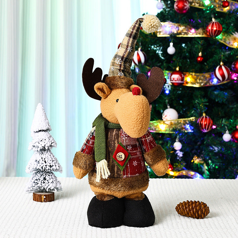 Niedliche Weihnachtsdekorationsfigur im Rentier-Look Brehn