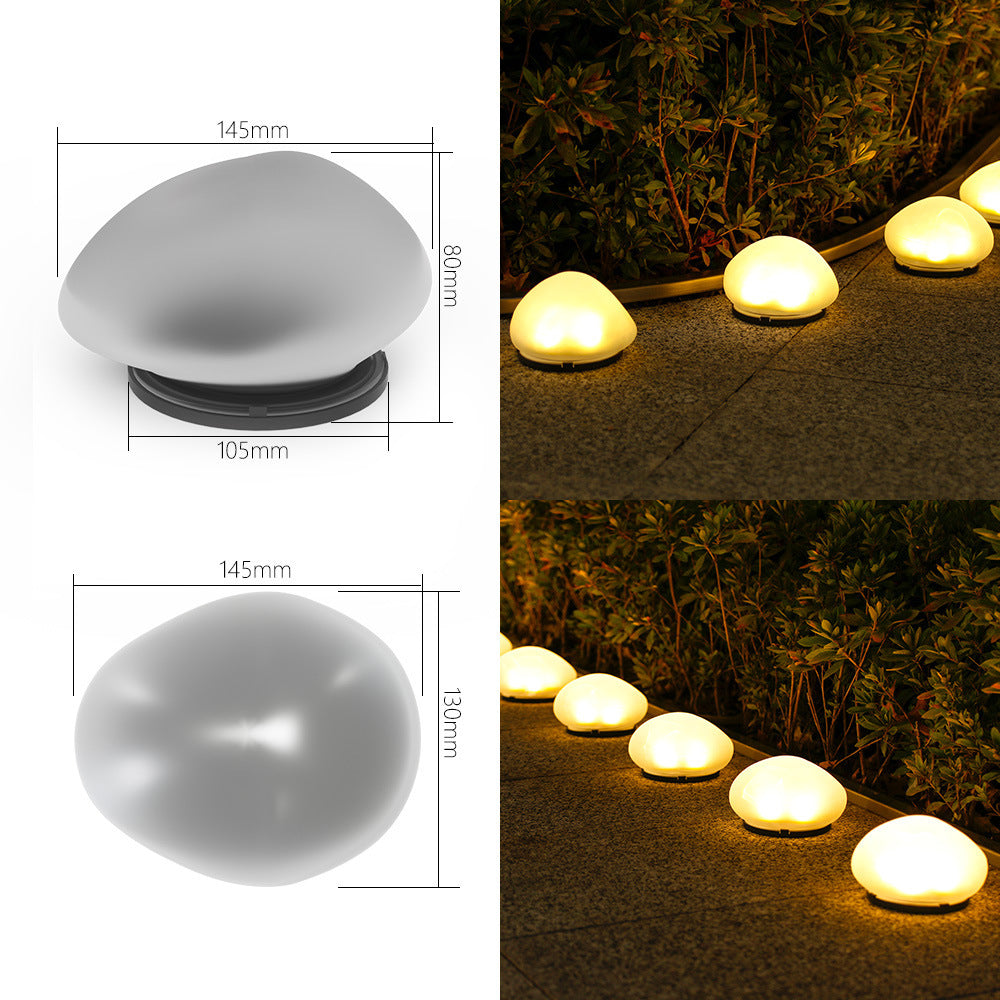 Wiederaufladbare LED-Kieselweglichter Wasserdicht Gartenakzent Brehn
