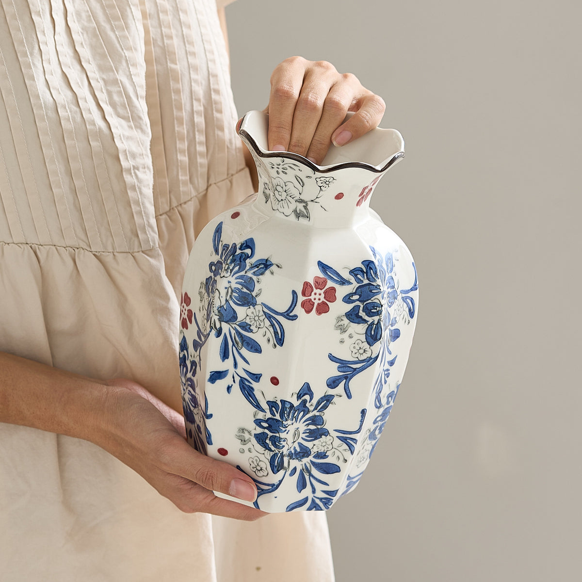 Elegante Keramik Blumenvase Brehn