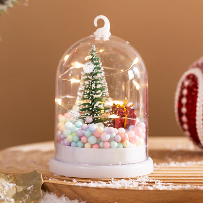 Deko-Laterne mit Weihnachtsmotiv