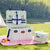 Damen Picknickkorb mit integriertem Geschirrset Brehn