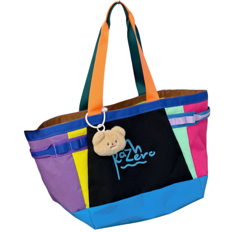 Bunte Canvas Strandtasche Brehn