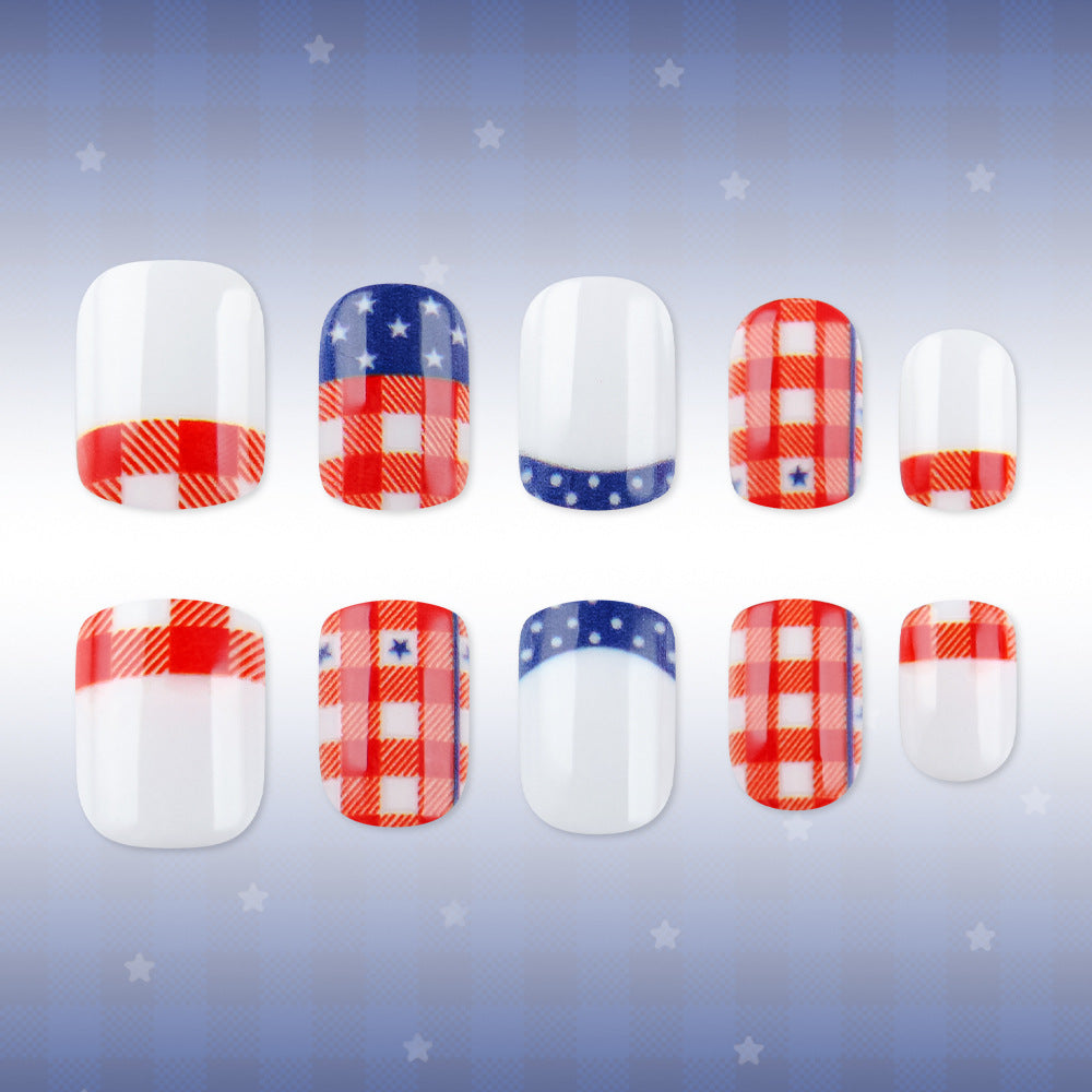 Patriotisches Nagelkunst-Set Brehn
