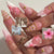 Dekoratives Press-On Nagelset Brehn