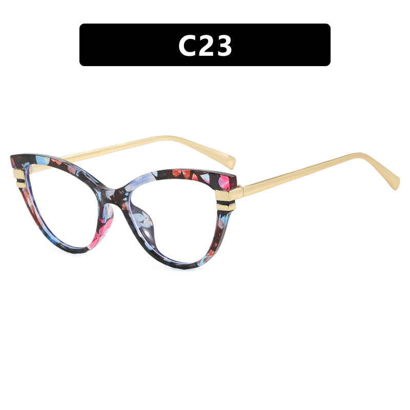 Damen Cat-Eye Sonnenbrille mit elegantem Kunststoffrahmen und goldenen Akzenten Brehn