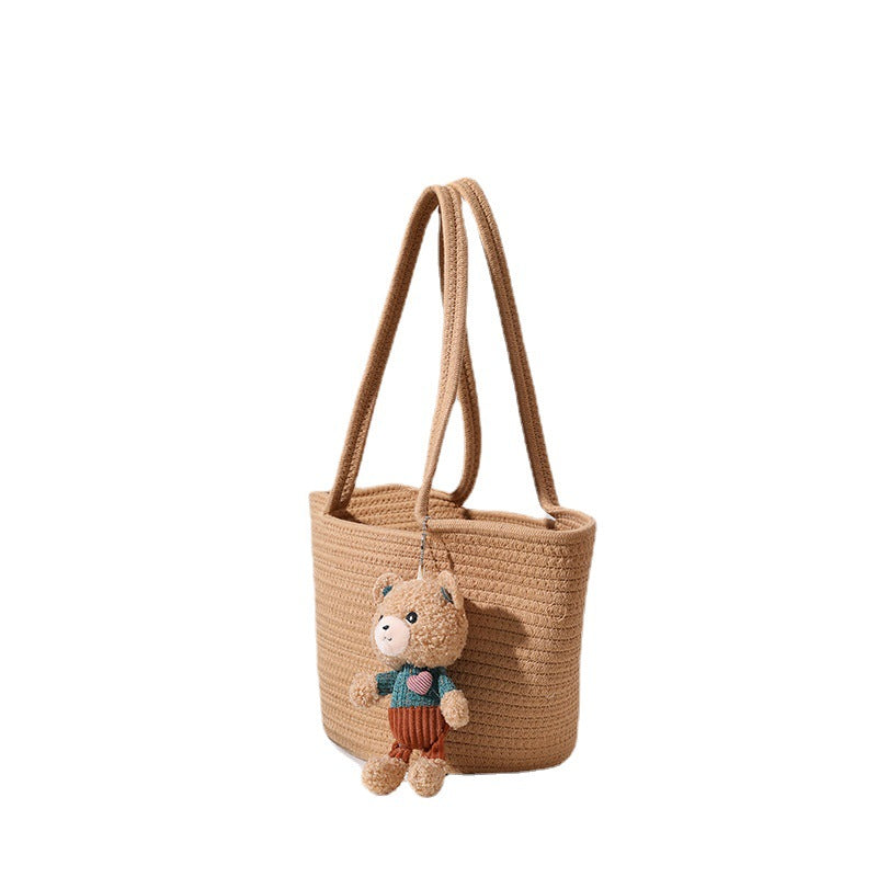 Damen Handgefertigte Strandtasche im modernen Makramee-Stil Brehn