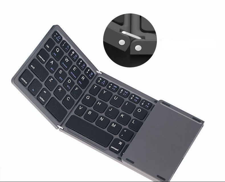 Ultra-slim faltbare Bluetooth-Tastatur mit Touchpad Brehn