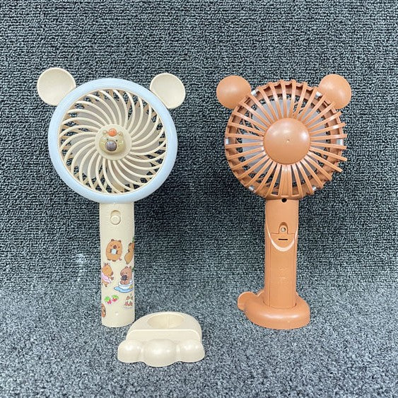 Unisex Tragbarer Handventilator mit LED-Licht und Tiermotiv Brehn