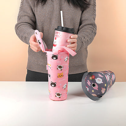 Damen Isolierte Flasche mit praktischem Tragegriff Brehn