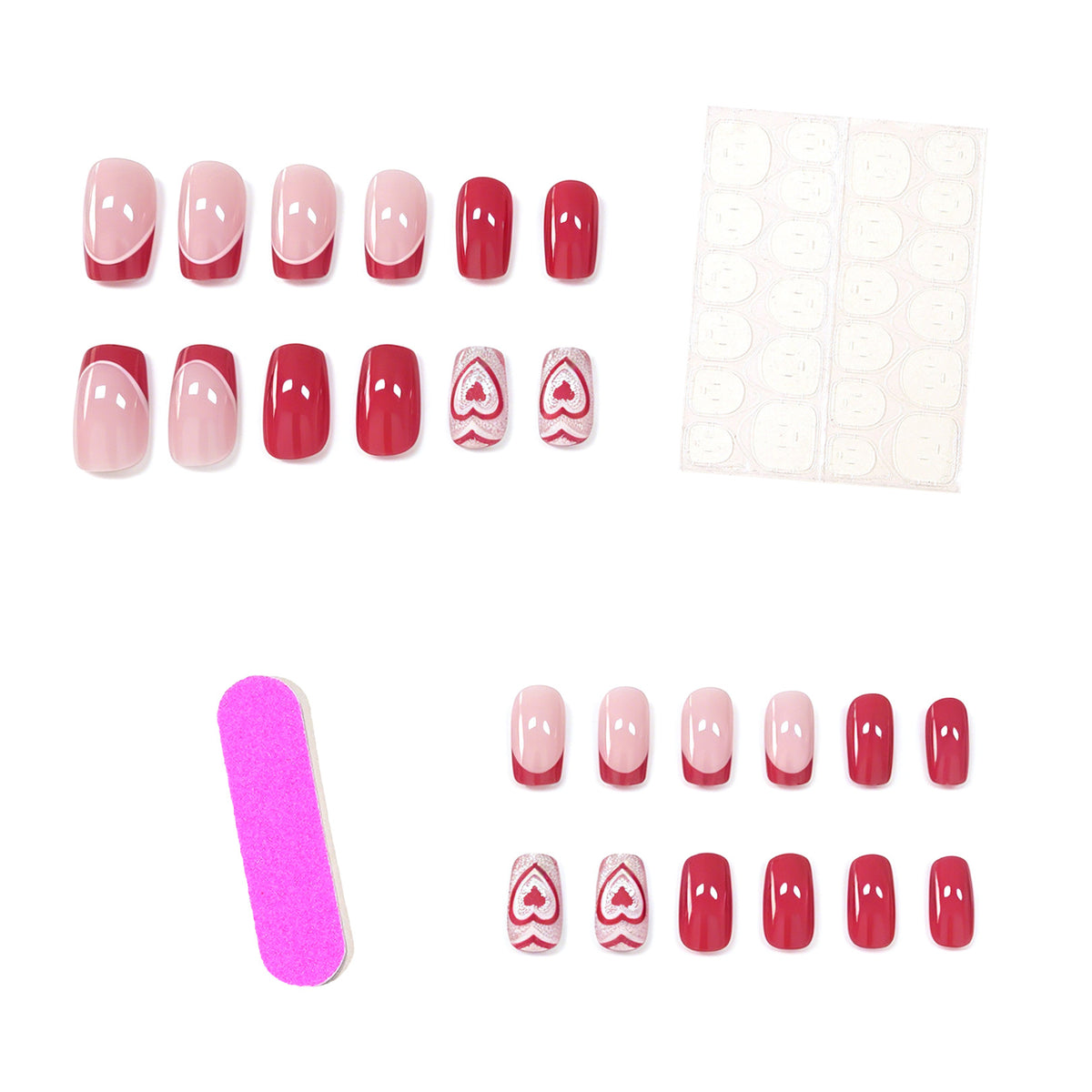 Herz-inspiriertes Nagelkunst-Kit Brehn
