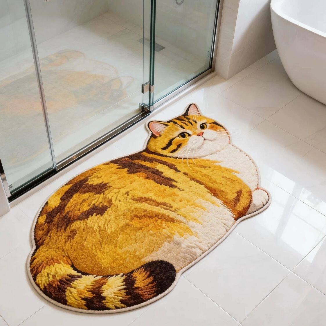 Katzen Design Badematte Brehn