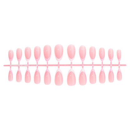 Premium Press-On Nail Set mit elegantem French Tip Design Brehn