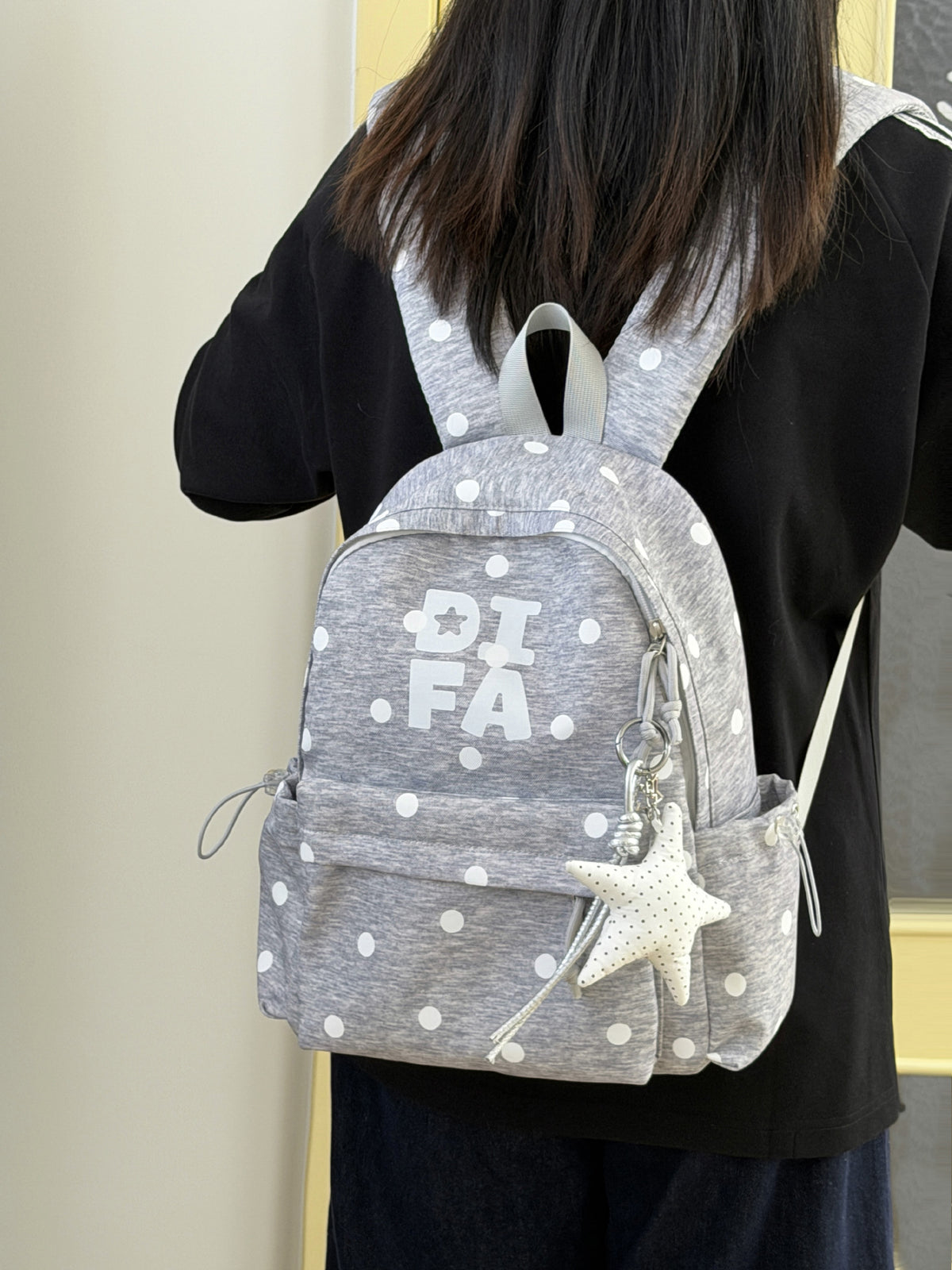 Stylische Sternen-Print Schulrucksack Brehn