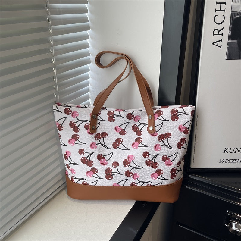 Verspielt bedruckte Canvas-Tasche Brehn
