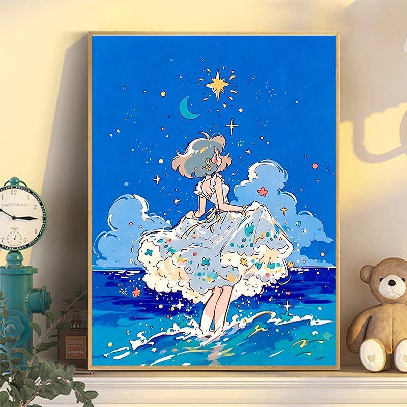 Himmlische Fantasie Illustration Wandkunst Brehn