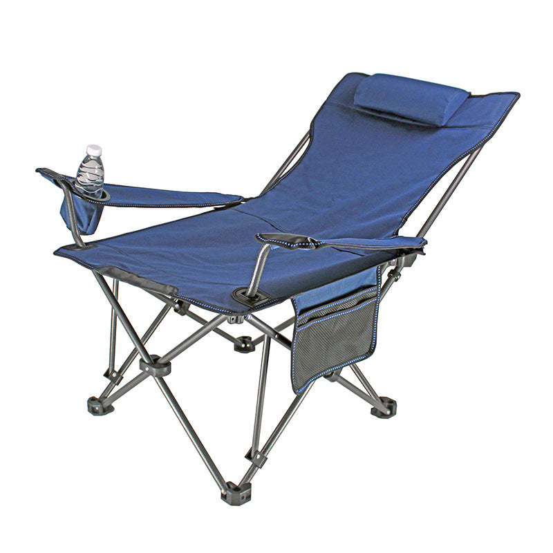 Portable Campingstuhl mit Seitentaschen Brehn