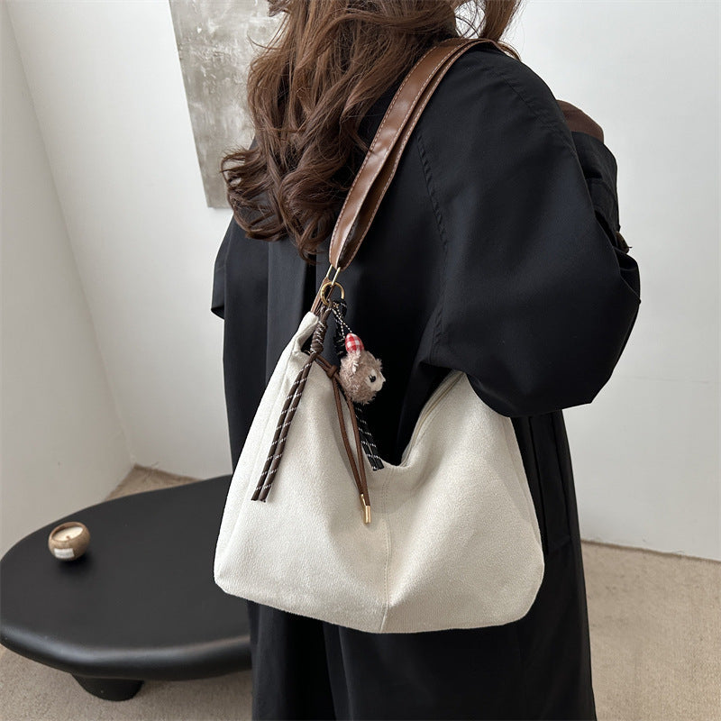 Weiche Wildleder Hobo-Handtasche Brehn