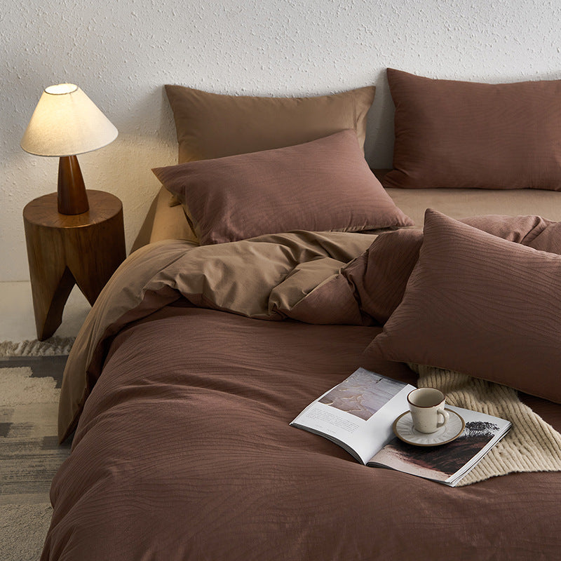 Strukturiertes Luxus Bettbezug Set